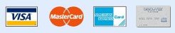 We Accept Major Credit Cards